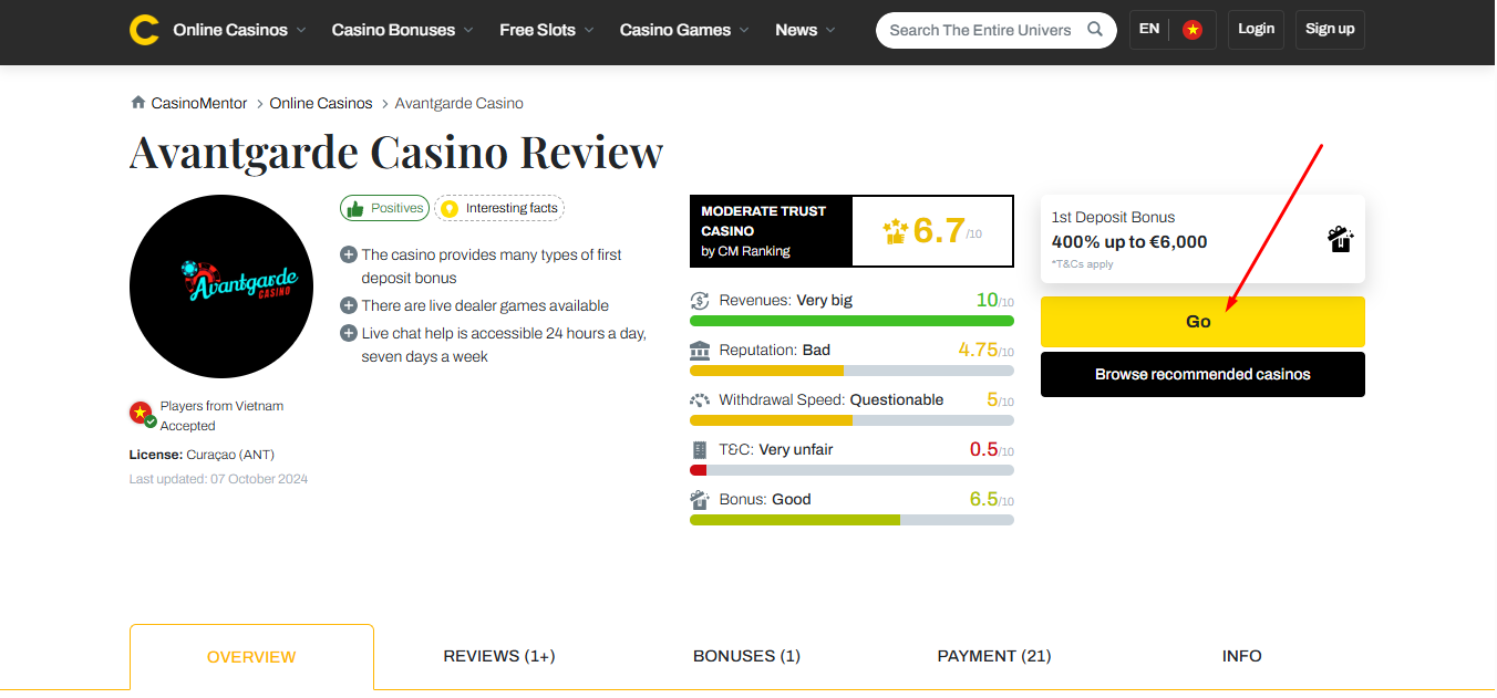 Avantgarde Casino Login Guide & How to Claim Your Daily Login Bonus