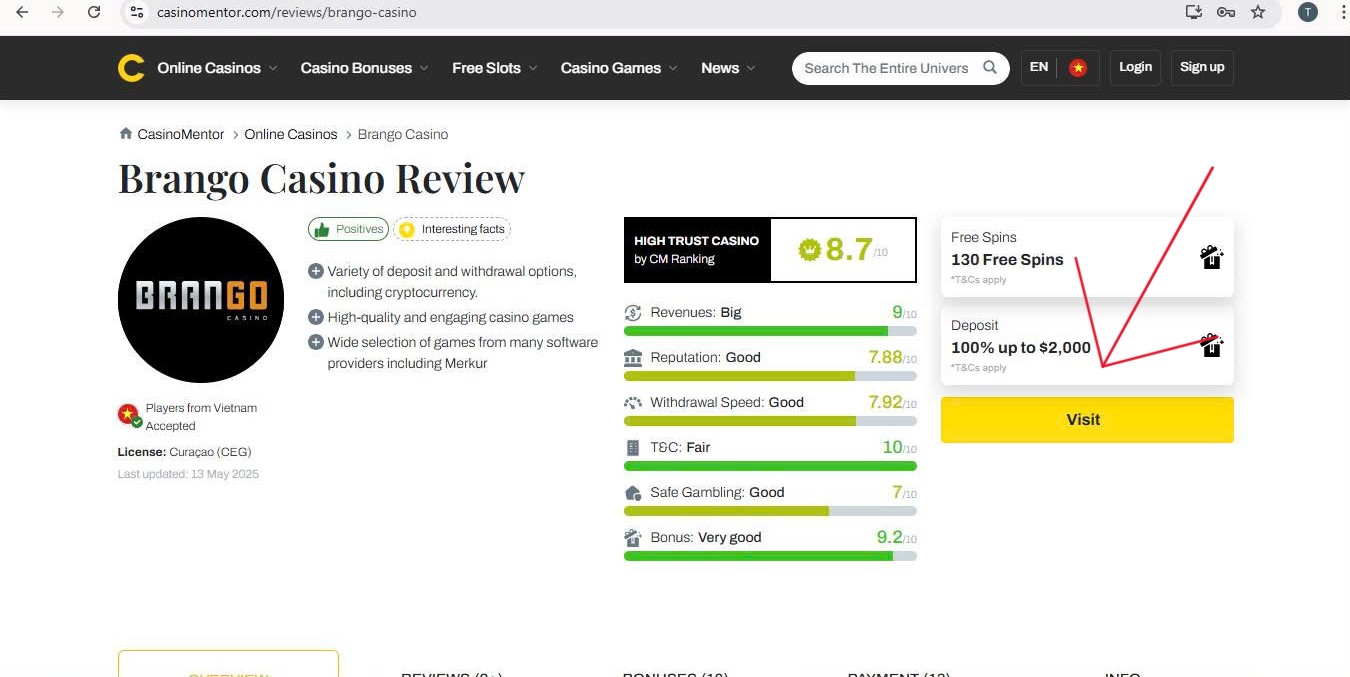 Brango Casino Login Guide & How to Claim Your Daily Login Bonus
