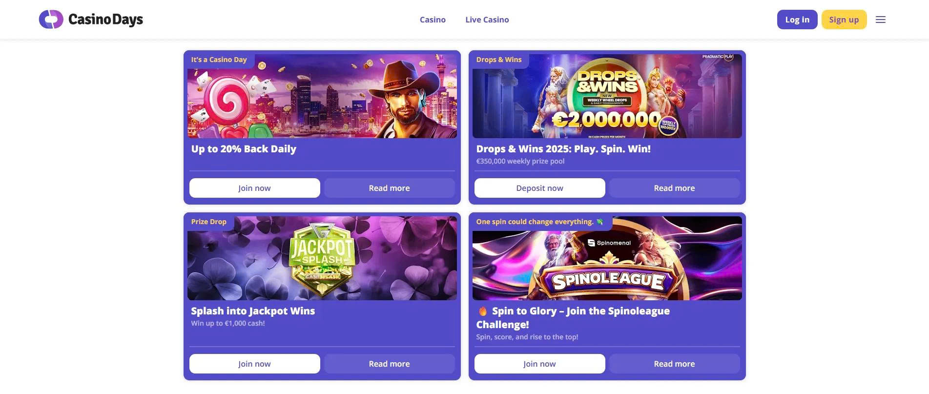 Casino Days No Deposit Bonus 2026: 20 Free Spins for Canadian Players