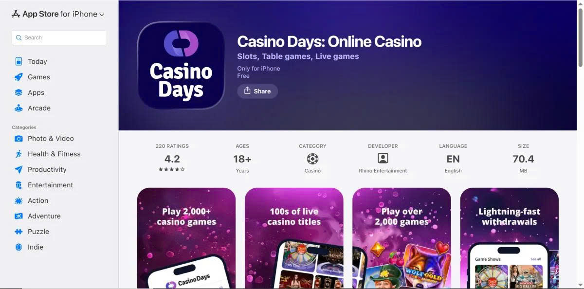 Casino Days No Deposit Bonus 2026: 50 Free Spins for USA Players