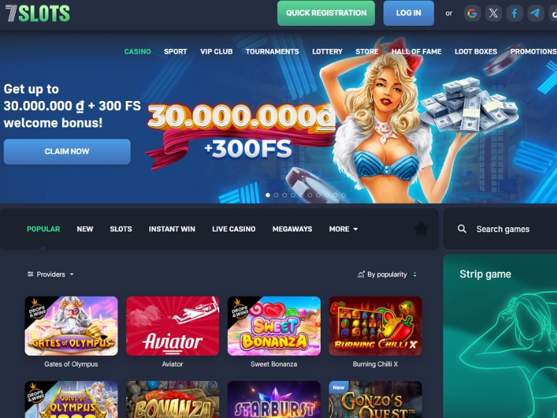 Casino Games at 7 Slots Casino