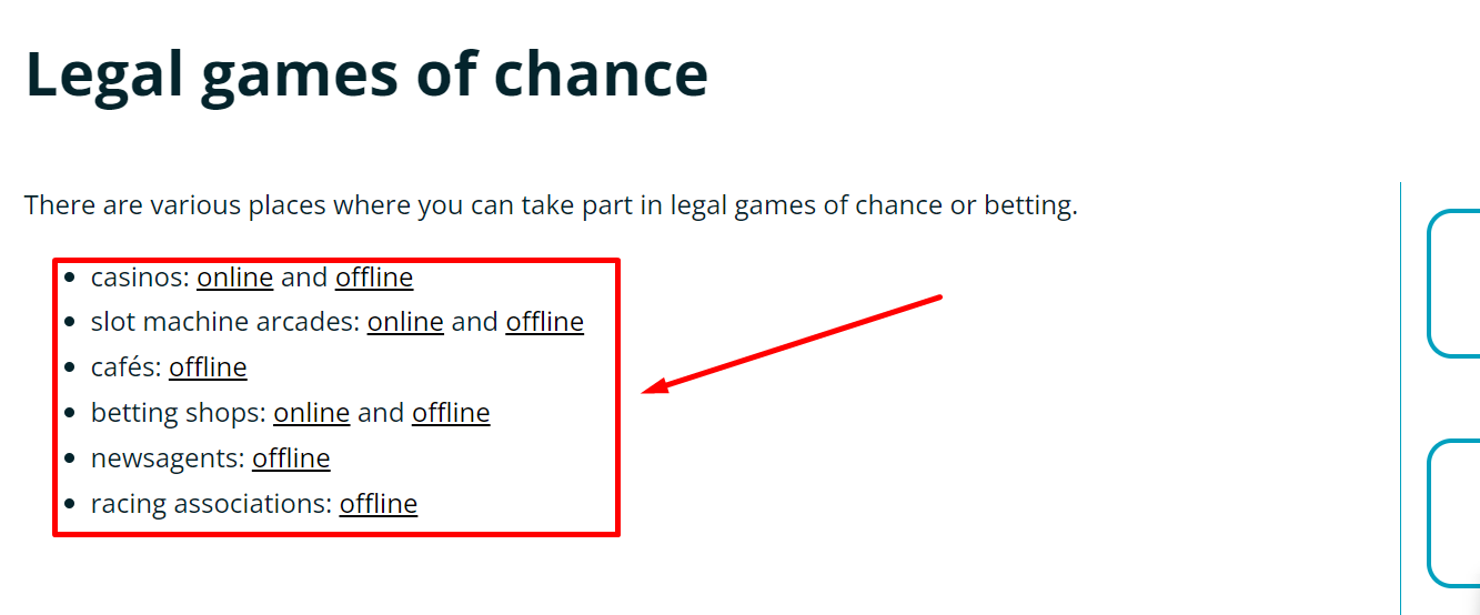 find a list of services that this authority provides licenses for both online and offline.