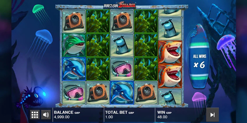 Razor Shark Slot Review (2023) Win up to 50,000x Your Bet!