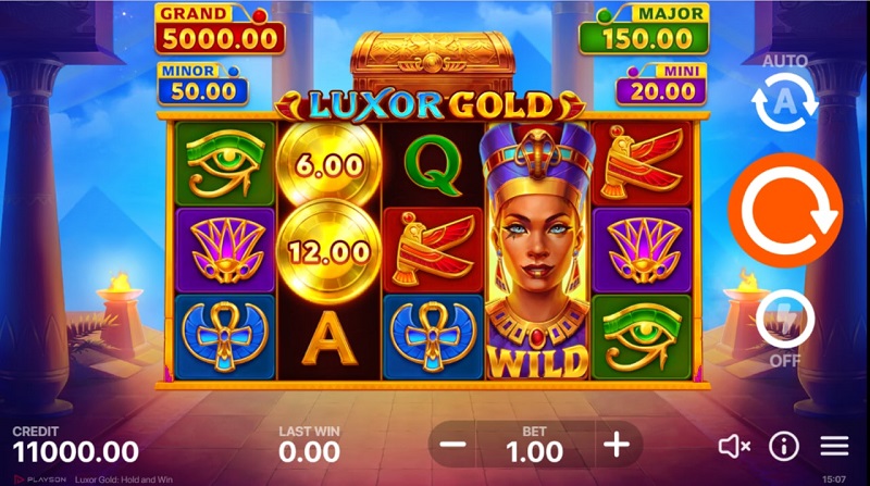 Luxor Gold: Hold and Win Slot Review