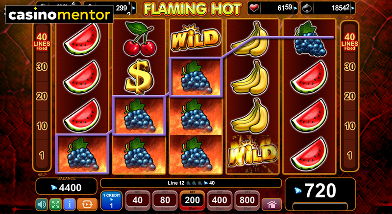 40 flaming hot slot game oyna