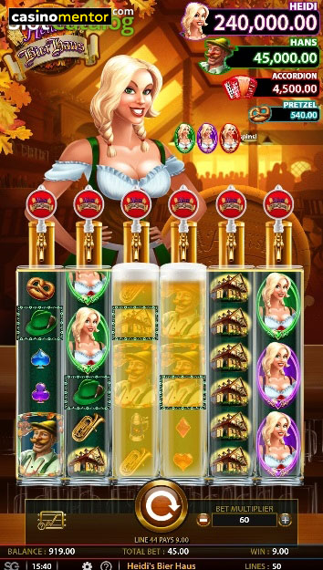 heidi bierhaus slot game at oneida casino