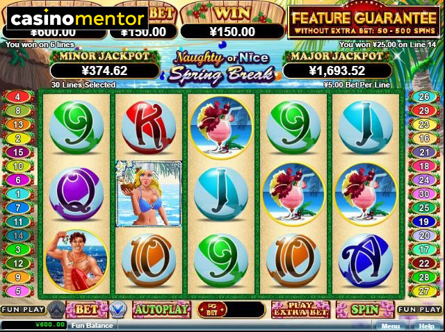 Play Naughty Or Nice Spring Break Slot Machine Free With No Download