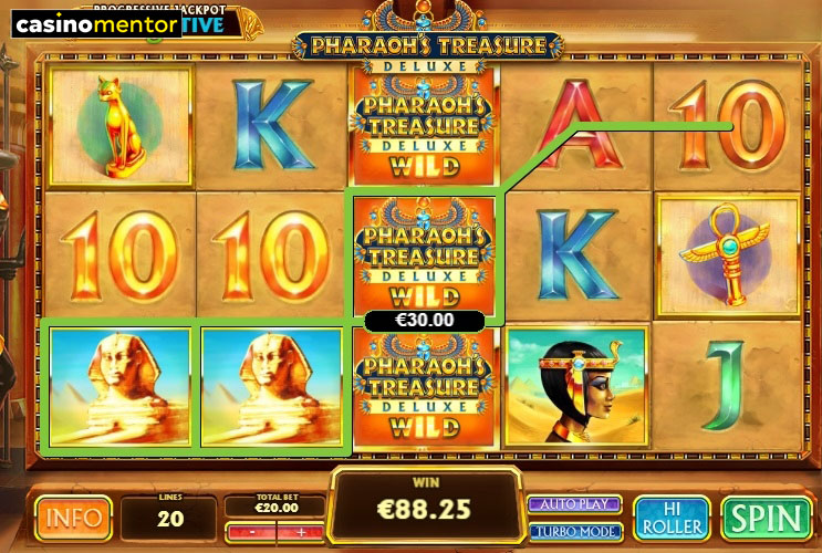 Pharaoh S Treasure Deluxe Slot Machine Play Online For Free