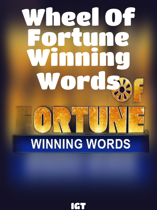 Wheel Of Fortune Winning Words slot IGT