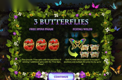 3 Butterflies