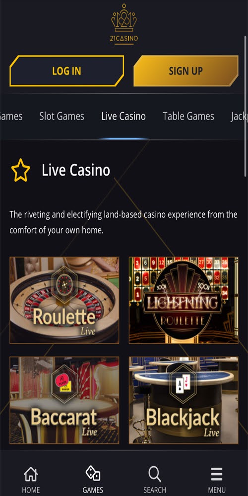 Live Casino Mobile