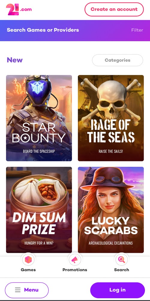 Homepage Mobile