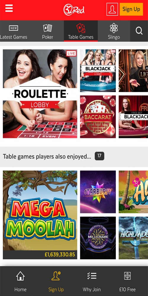Table Games Mobile