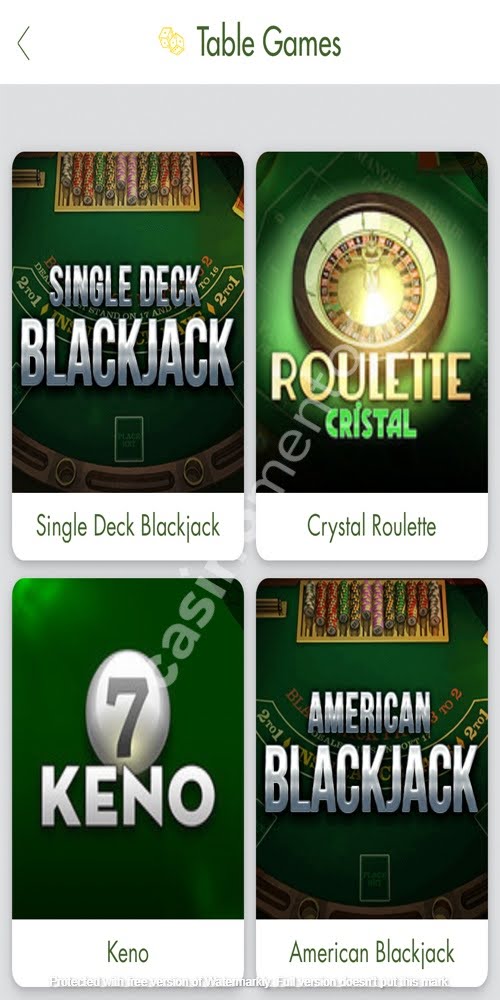 Table Games Mobile