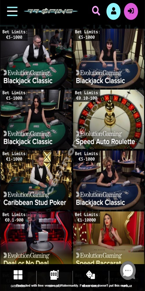 Live Casino Mobile