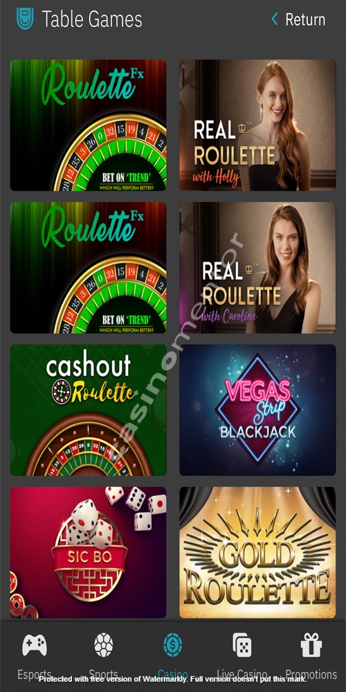 Table Games Mobile