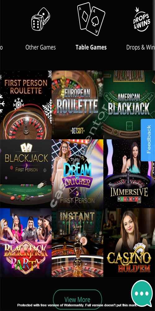 Table Games Mobile