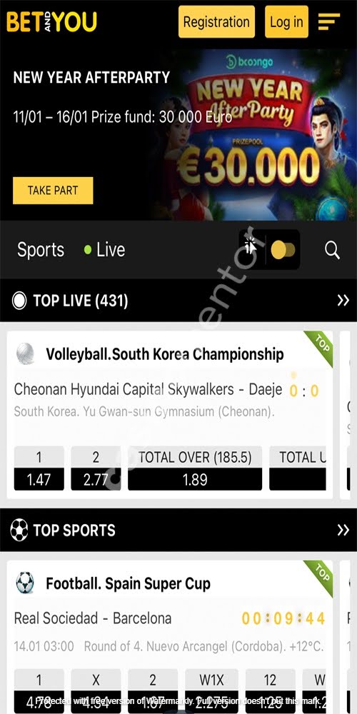 Homepage Mobile