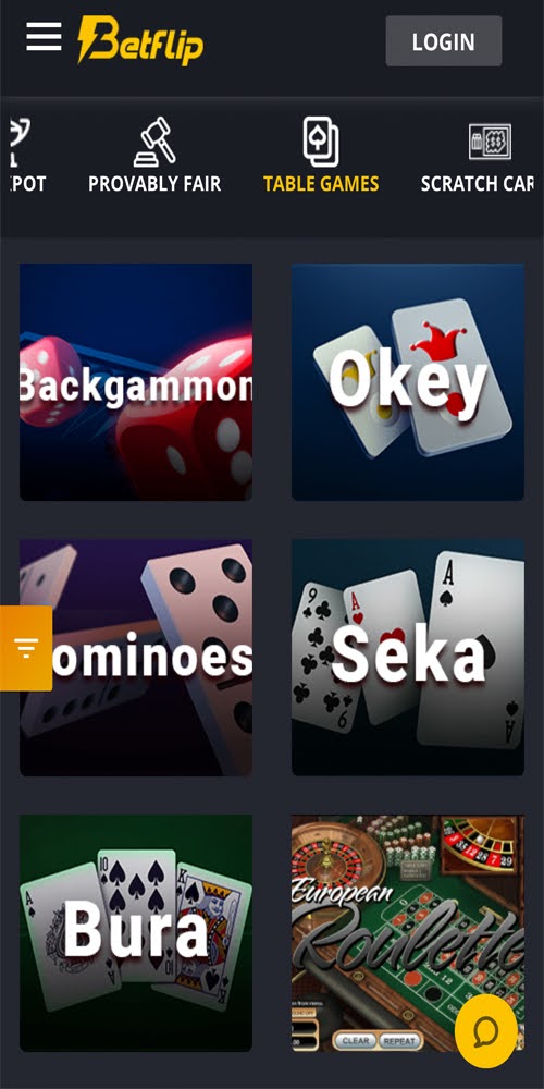 Table Games Mobile
