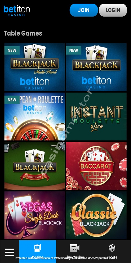 Table Games Mobile