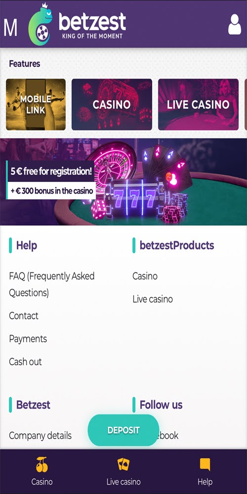 Homepage Mobile