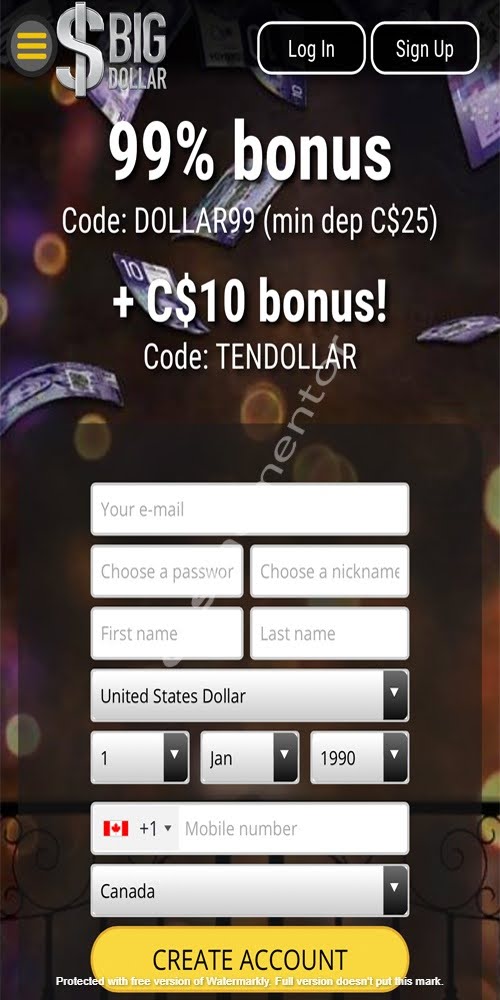 Homepage Mobile