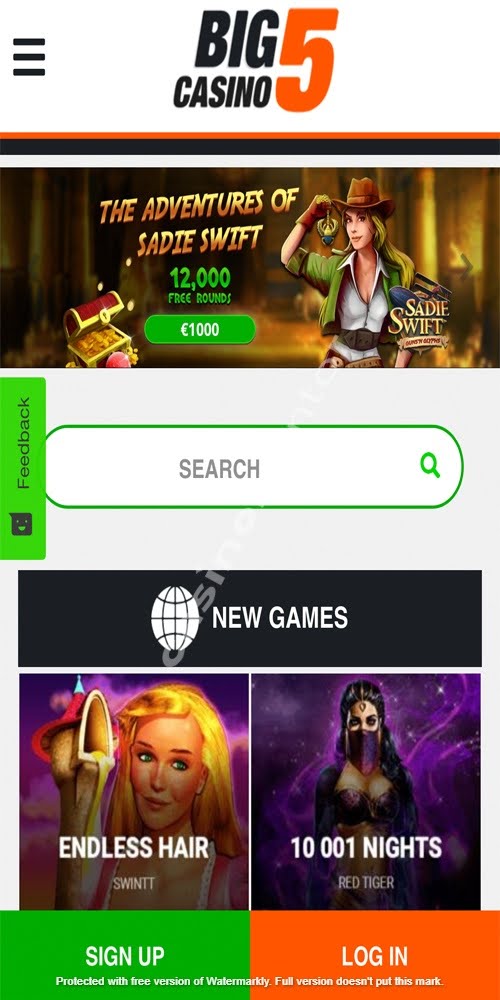 Homepage Mobile