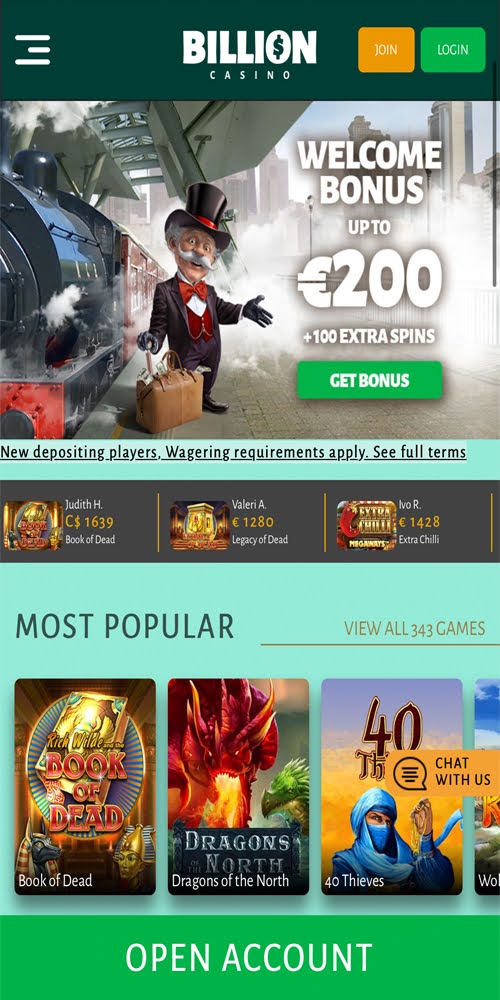 Homepage Mobile