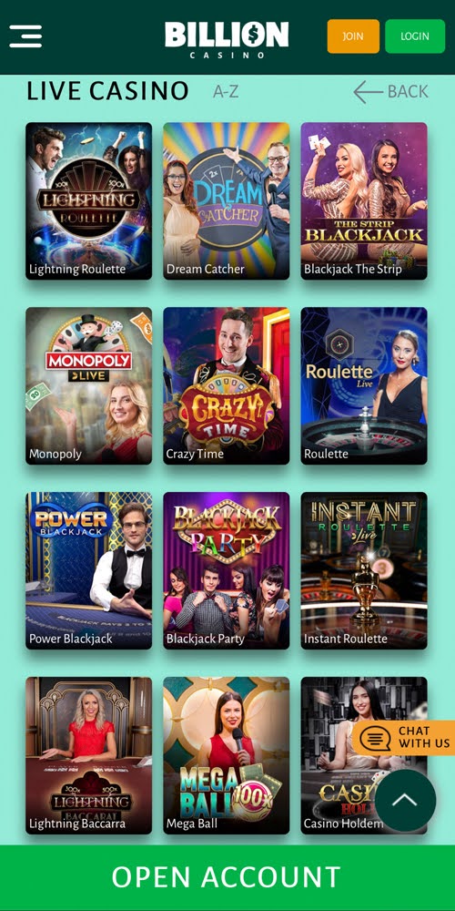 Live Casino Mobile