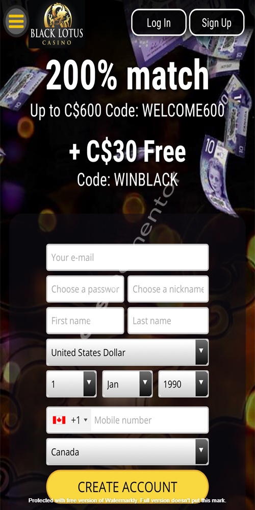 Homepage Mobile