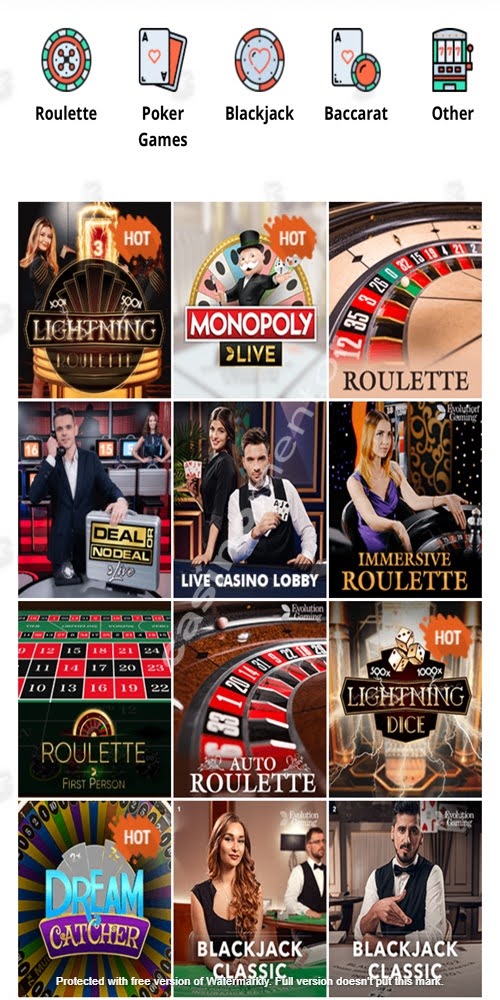 Live Casino Mobile