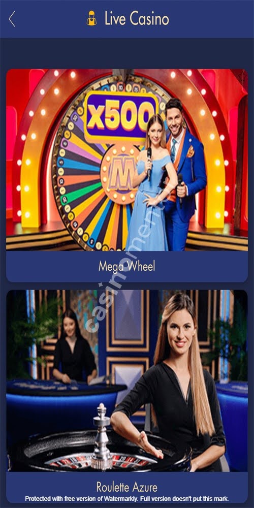 Live Casino Mobile