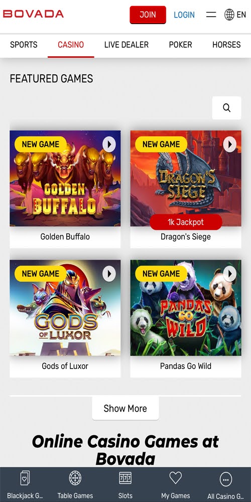 Homepage Mobile