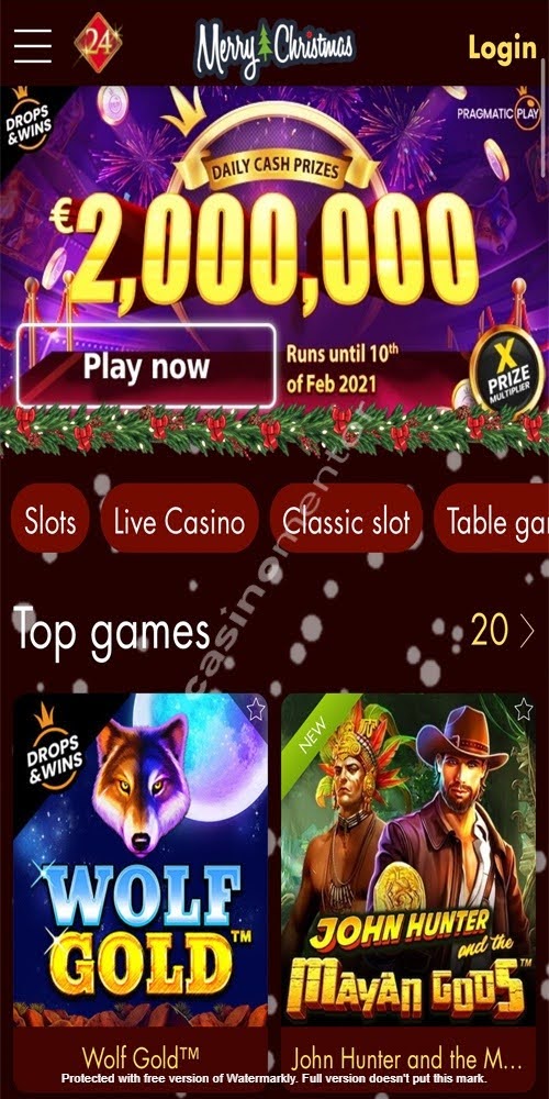 Homepage Mobile