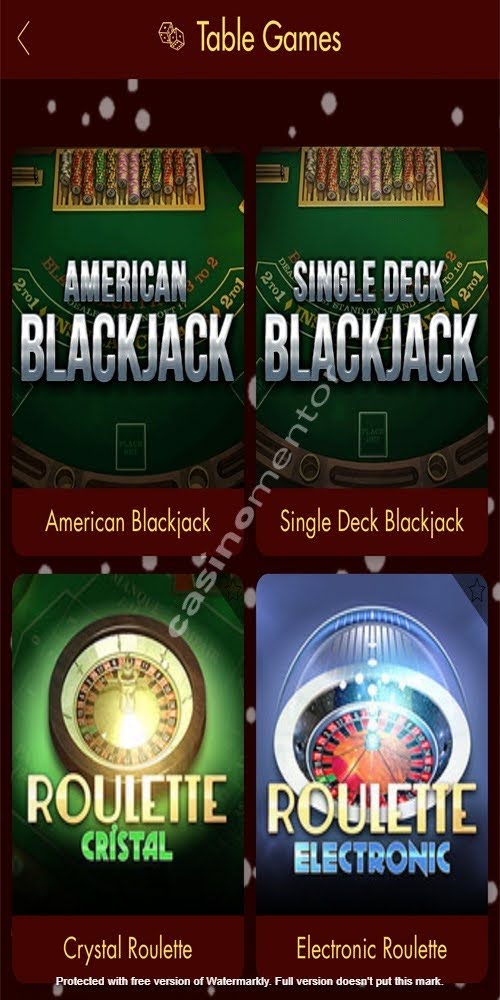 Table Games Mobile