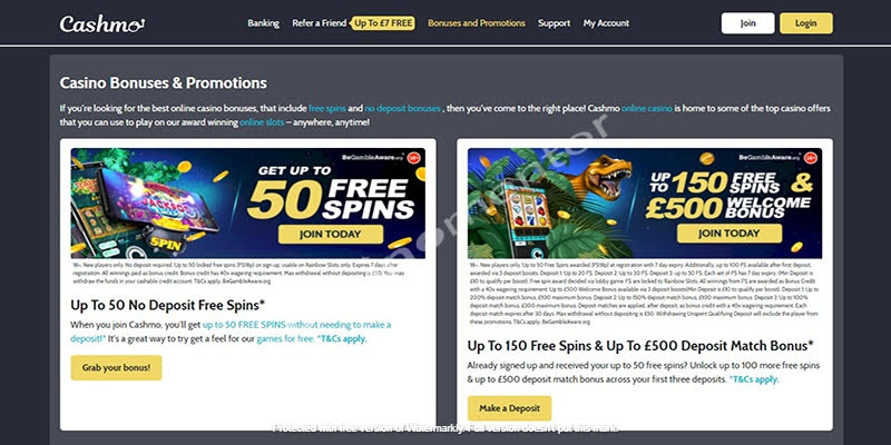 Bonuses Promotions