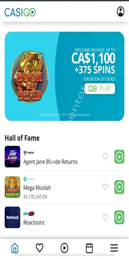 Homepage Mobile