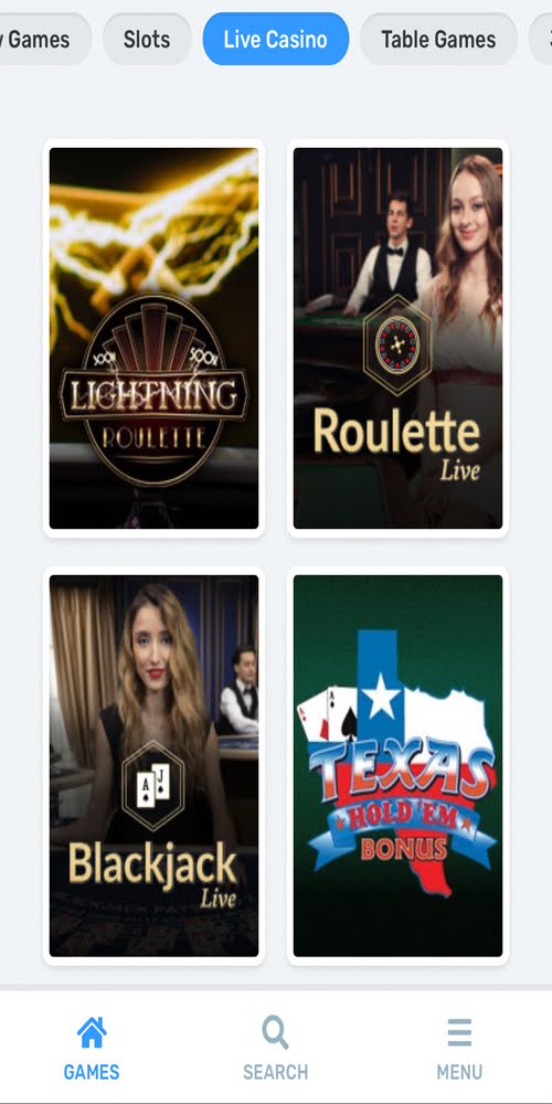 Live Casino Mobile