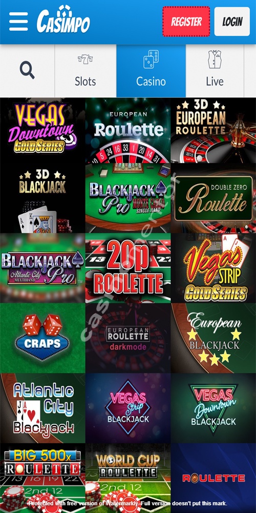 Table Games Mobile