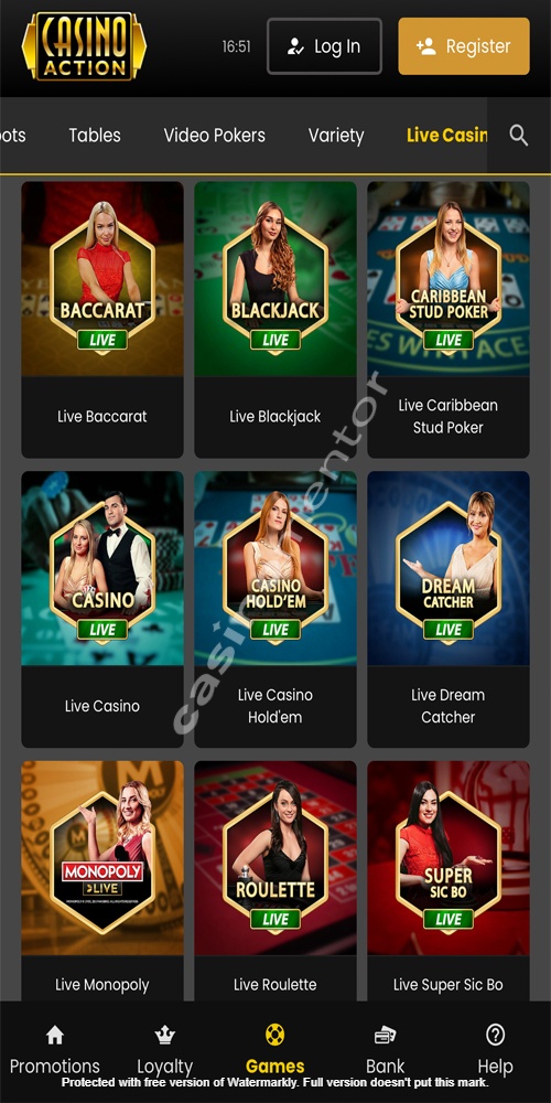 Live Casino Mobile