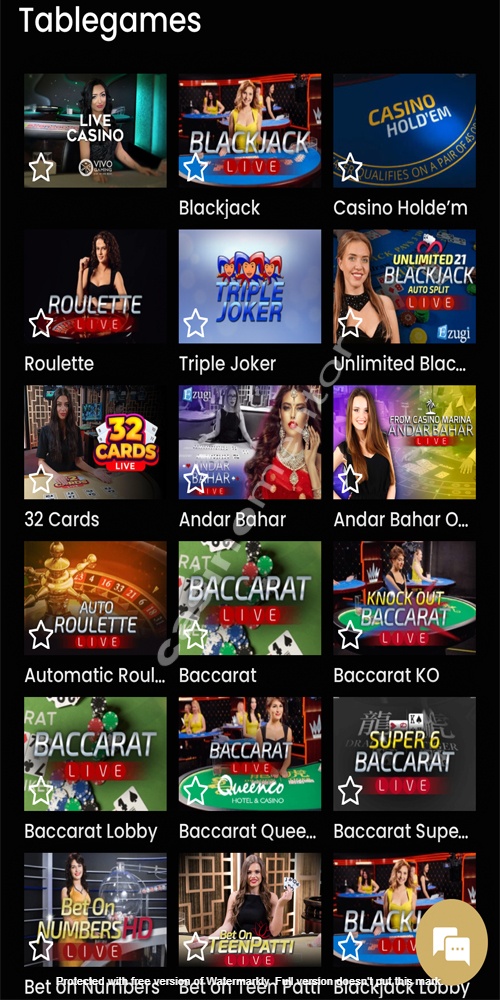 Table Games Mobile