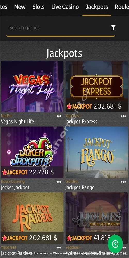 Jackpots Mobile