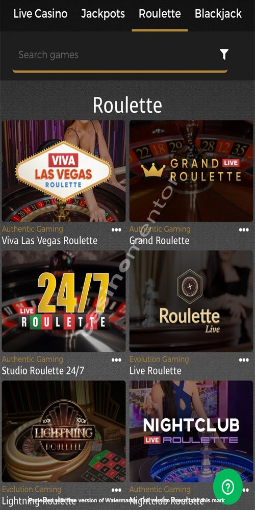 Roulette Mobile