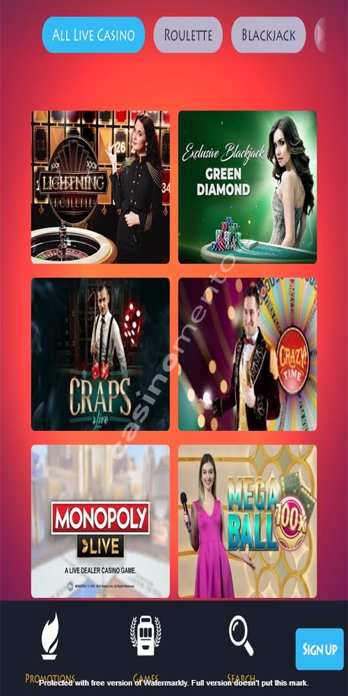 Live Casino Mobile