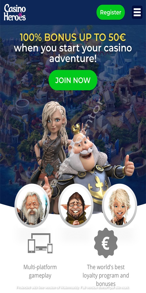 Homepage Mobile