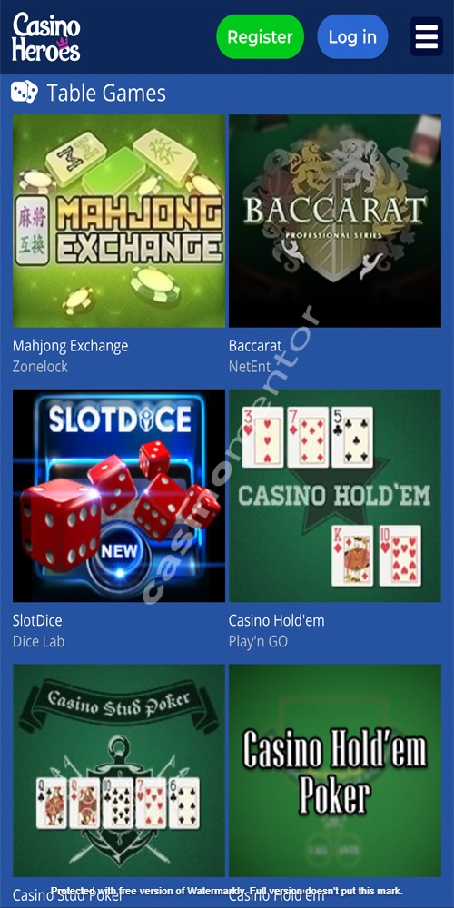 Table Games Mobile