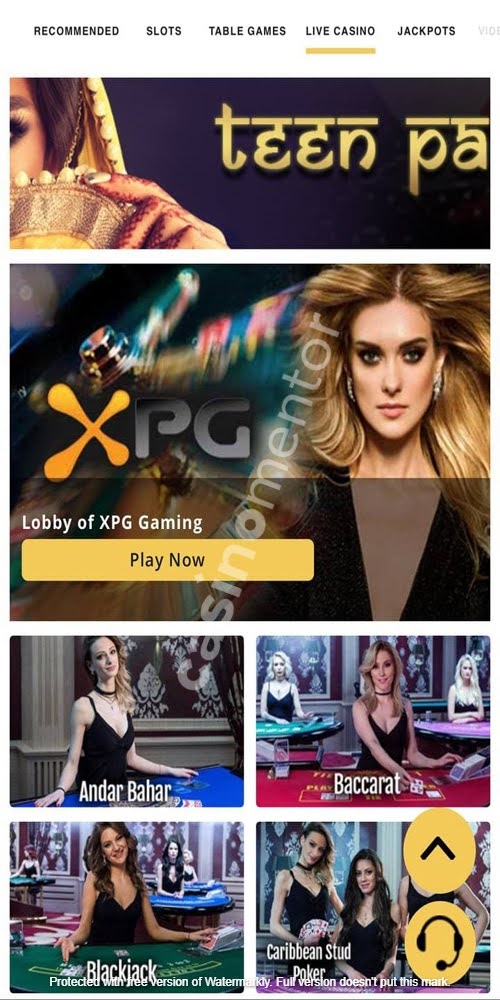 Live Casino Mobile