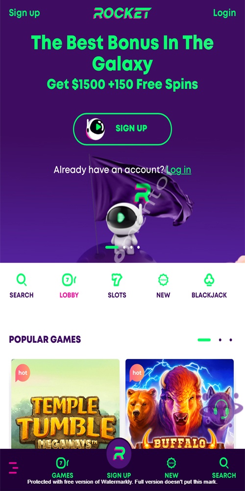 Homepage Mobile