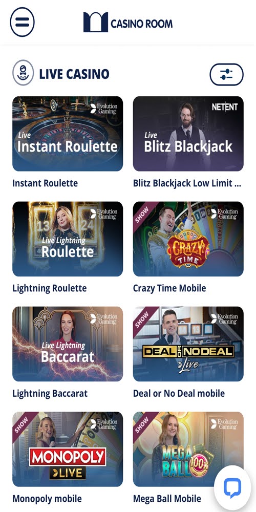 Live Casino Mobile