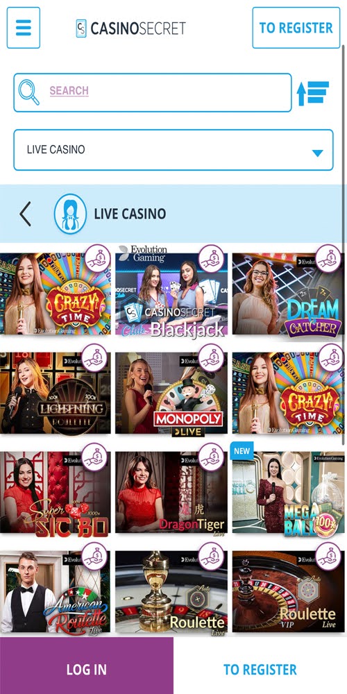 Live Casino Mobile